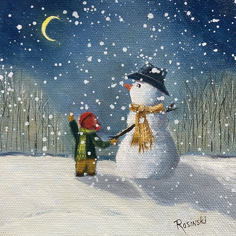 Winter scene by Bonnie Rosinski, MAL artist.